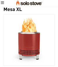 Solo Stove XL Fire Pit - Mulberry Red BNIB