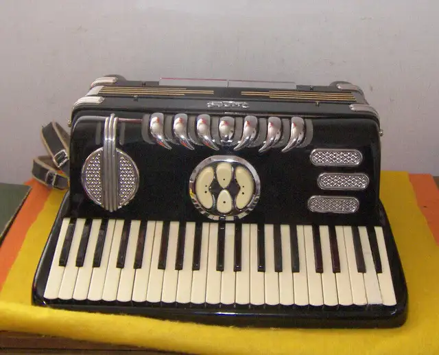 Accordion  LIRA  Made In Italy 120 Bass in Arts & Collectibles in Edmonton - Image 8