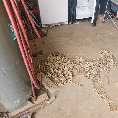 5/16", 3/8",1/2', chains, ratchet binders, straps, tarps, heavy duty ramps, step deck levelers 4" ra...
