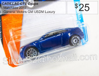 (*) MATCHBOX 2017 CADILLAC CTS Coupe DarkBlue (*)