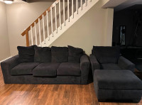 couch and ottoman for sale