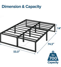 Zinus Full Bed heavy duty bed frame. 