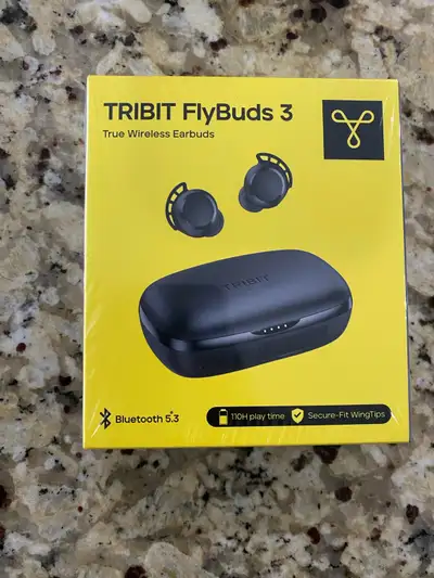 BNIB - TRIBIT FlyBuds 3 wireless earbuds, View more