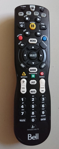 Bell Interactive iTV Remote Control