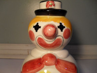 1960's Holt Renfrew Ceramic Clown Coin Bank Made In Italy