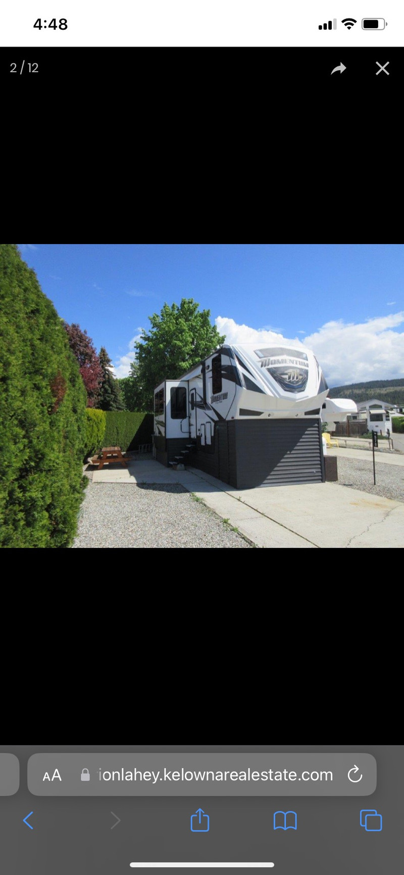 2017 35’ Grand Design Momentum toy hauler on leased lot Houses for