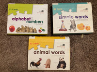 Learning Cards - 3 Sets, 52pc ea