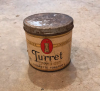 Vintage Rare Turret Tobacco Tin 