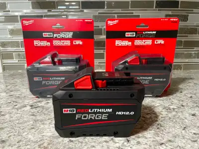 New Milwaukee M18 FORGE 12AH Red Lithium Battery, View more