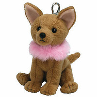 TY Beanie Baby - DIVALECTABLE the Chihuahua Dog W KeyClip 4.50"