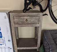 Rustic Gray Wood End Tables (2) $200 each