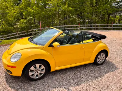 superbe Volkswagen New Beetle Cabriolet 2.5L, année 2008. Véhicule très bien entretenu, avec facture...