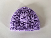 Lacey Crochet Baby Beanie 3-6 mo. 