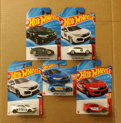 New Hot Wheels mainline 2018 Honda Civic Type R (FK8) 1/64 diecast car $5 ea.