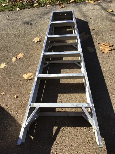 Aluminum step ladder 6 Feet grade II-225 lb capacity, View more