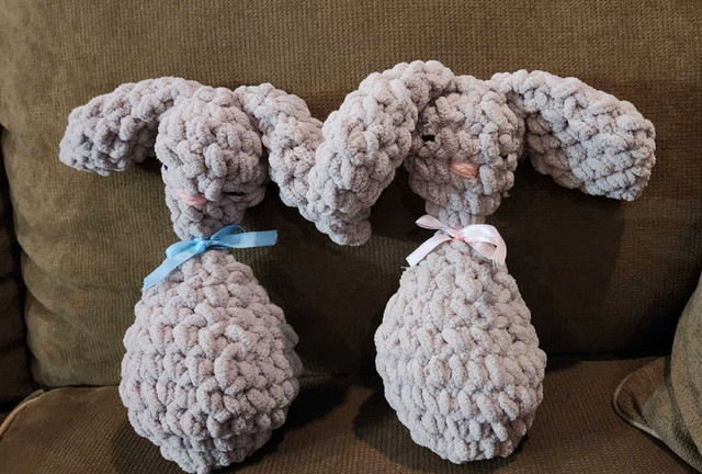 Crocheted bunny in Toys in Bedford