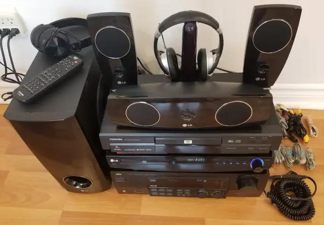 JVC RX-774V RECEIVER LG & TOSHIBA DVD STEREO SYSTEM WT SPEAKERS in General Electronics in Mississauga / Peel Region - Image 4