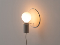 2x EQ3 Custom Wall Lamp, w/ Edison Light Bulbs (White)