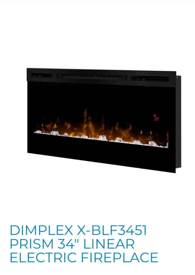 Electric wall mount fireplace - new  in Fireplace & Firewood in Hamilton
