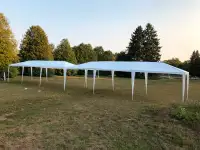10x30 ft WHITE TENT with 8 side walls, made for PARTIES / EVENTS