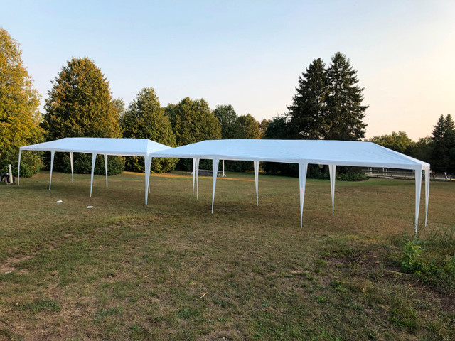 10x30 ft WHITE TENT with 8 side walls, made for PARTIES / EVENTS dans Autre  à Ville de Montréal