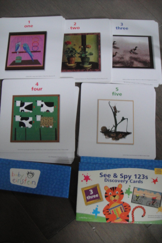 Baby Einstein See & Spy 123s Child Discovery Box Card Set Basic in Toys & Games in Markham / York Region - Image 3