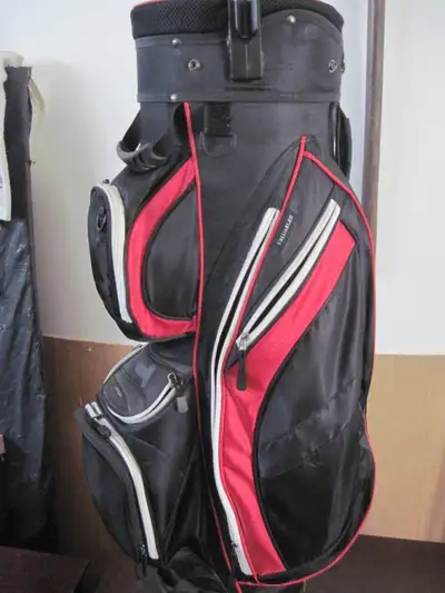 Red and Black Gold Bag Great condition. Zippers all work. Cooling pocket for cold drinks.