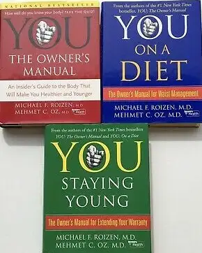 3 x YOU! Hard Cover Books with Dust Covers - Owner's Manual & St, View more