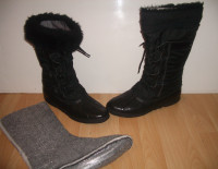 bottes d'hiver  SOREL  warm boots neuf feutre  - size  8 US fem
