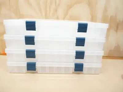 4x PLANO 3700 series tackle boxes, View more