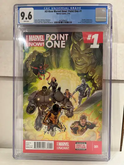CGC 9.6. First appearance of Kamala Khan as Ms. Marvel. Slab is in perfect condition. No scratches o...