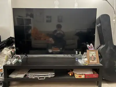 Samsung Smart 75” TV + TV Stand Bundle – Excellent Con, View more