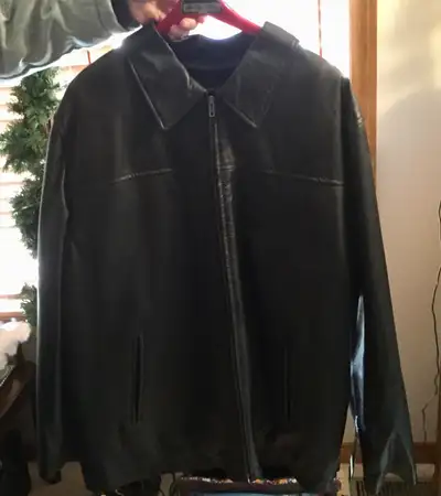 Genuine leather mens coat 3XXL/2XXL, View more