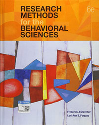 Research Methods for the Behavioral Sciences, 6th Edition