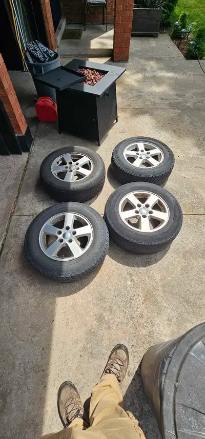 Set of Rims only tires are not good the rims do include al ready programmed TPMS Sensors. Rims will...