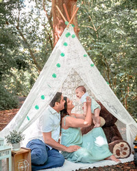 Tiny Land Lace Teepee Tent for Adults & Girls (XX-Large 7’ Tall