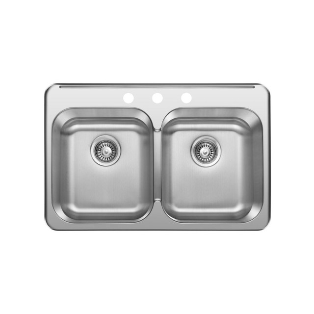 SS Drop-in Double KITCHEN SINK 31 ¼”x 20 1/2”x 8”  $119 in Plumbing, Sinks, Toilets & Showers in Mississauga / Peel Region