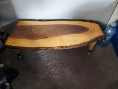 Small Live Edge Wooden Stool/Table, View more