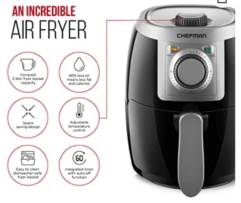 Chefman 2Litre Compact Air Fryer, Brand new box pack Microwaves