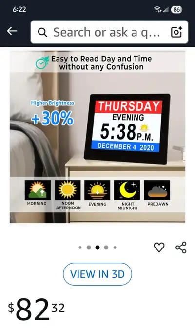 Clock for Seniors, View more