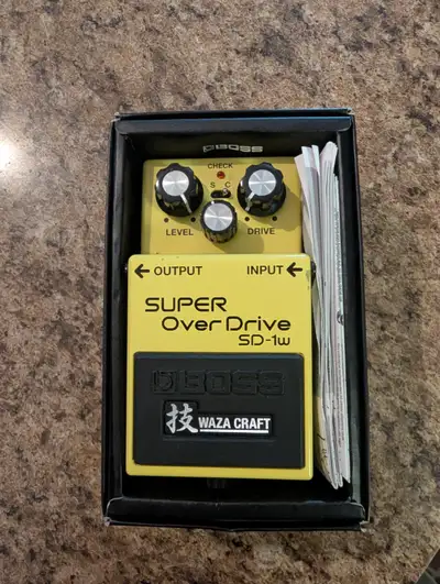 Boss SD-1W overdrive pedal, View more