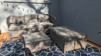 Patio sofa conversation set