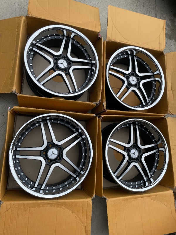 20 inch twin deep alloy wheels in black Tires & Rims Calgary Kijiji