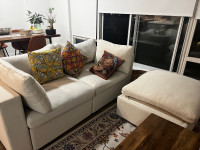 2 seater and ottoman Cozey Celio Couch Set