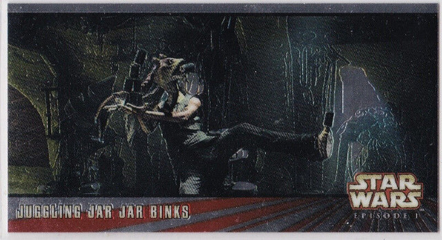 STAR WARS TOPPS EPISODE 1 # 1 WIDEVISION C5 JAR JAR BINKS dans Art et objets de collection  à Longueuil/Rive Sud