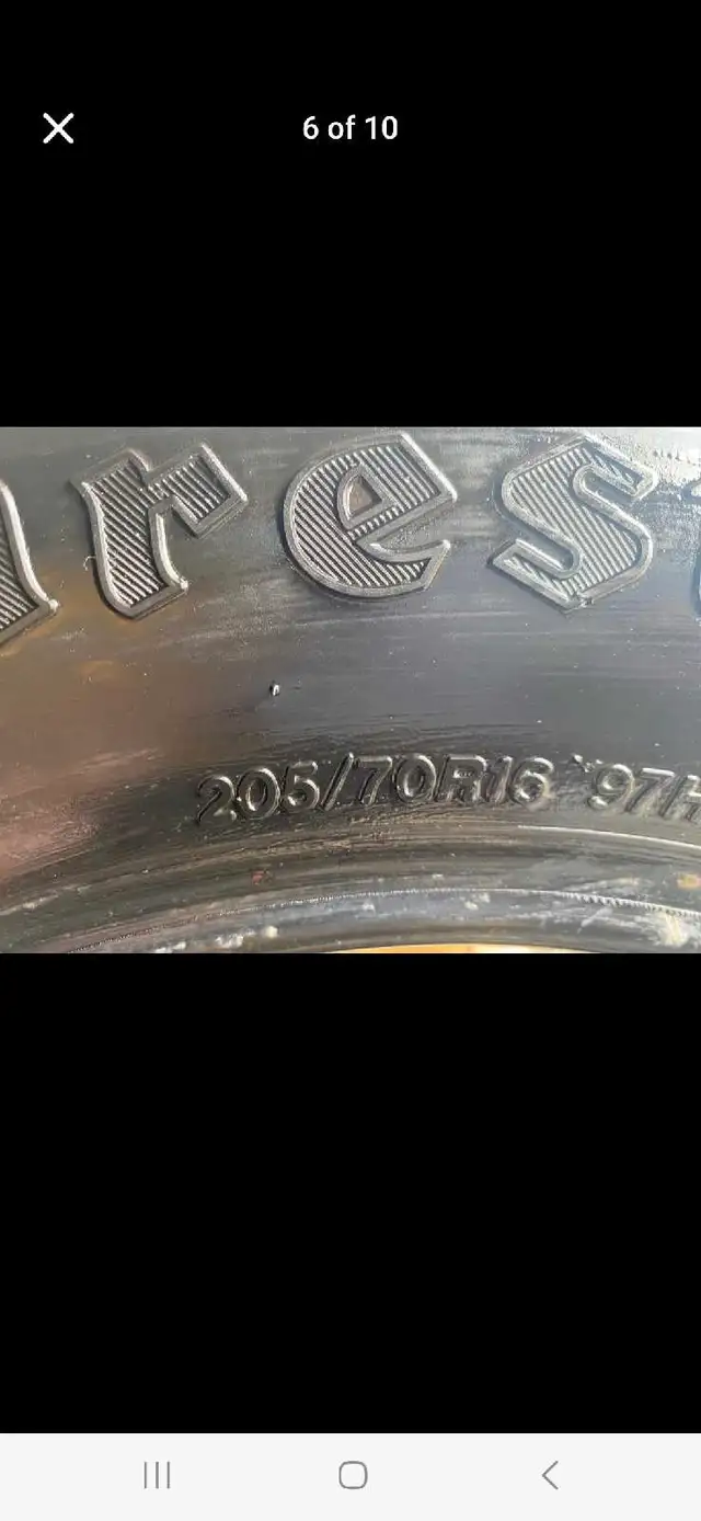 Set of 4 FIRESTONE all season tires(205 70 16)LIKE NEW in Tires & Rims in Oakville / Halton Region - Image 7