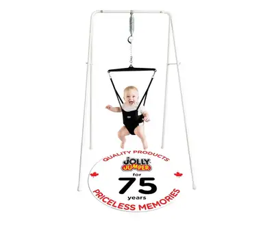 Jolly Jumper CLASSIC (Black) with Stand (BNIB) Jolly Jumper CLASSIC (Black) with Stand - ORIGINAL Ba...