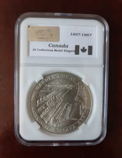 1967 Canada Centennial Medallion - City of St. Catharines, View more