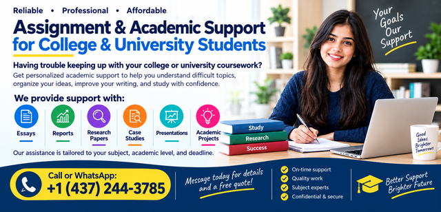 Academic Writing & Research Support for College Students