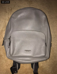 Coach leather backpack 